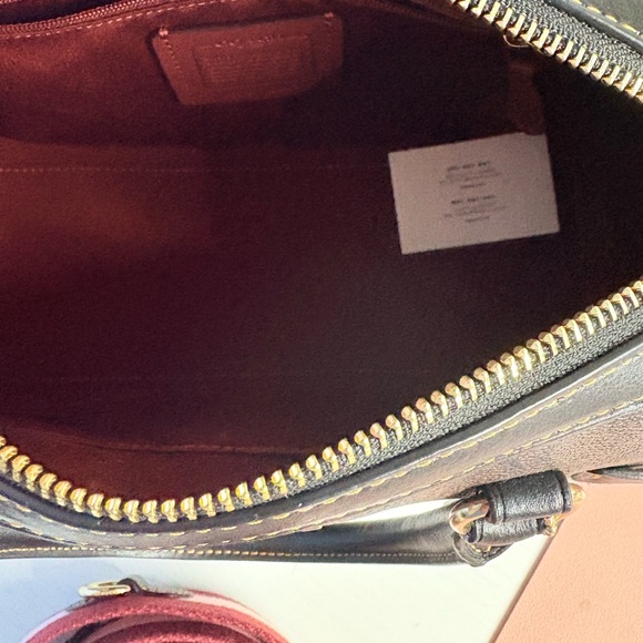 Coach Brown Satchel with Colorful Patches - Picture 7 of 8